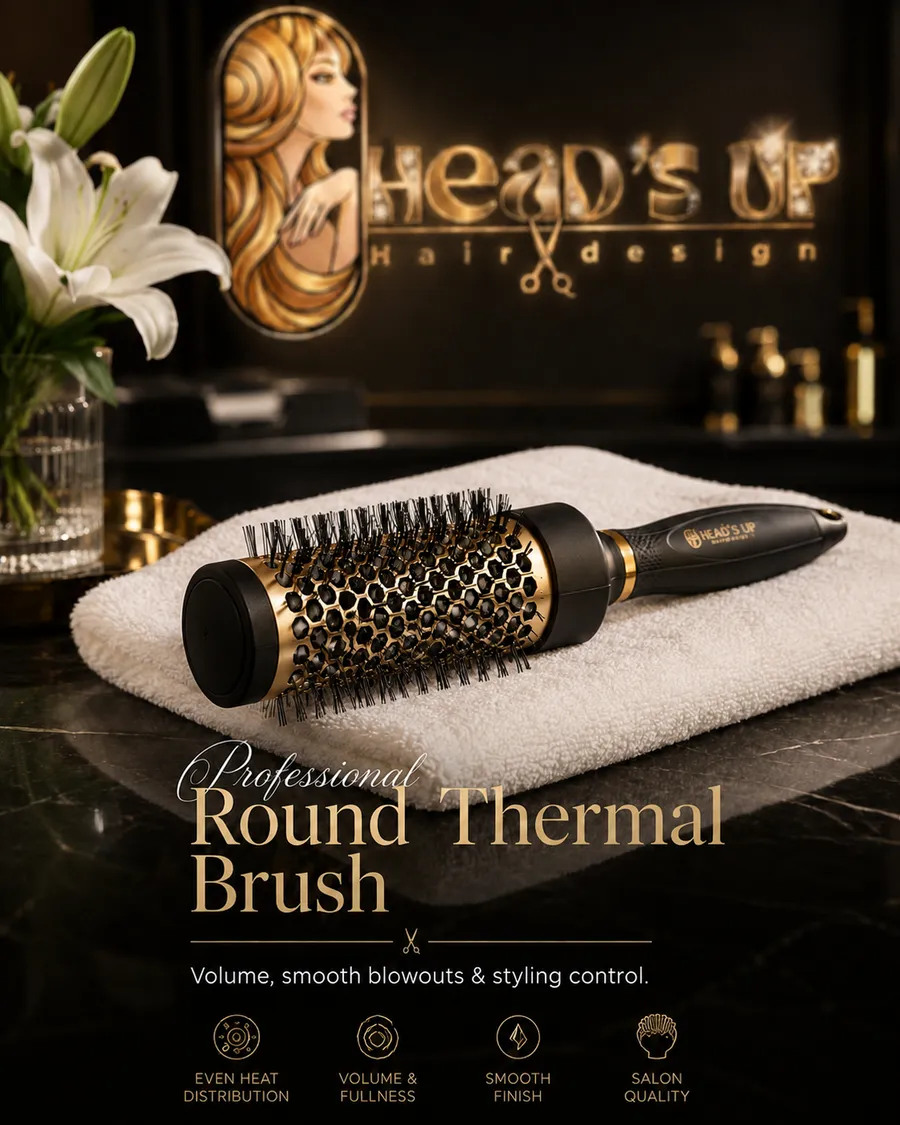 Heads Up Pro Round Thermal Brush